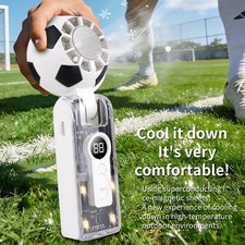Portable Fan In The Shape Of A Football, Usb Rechargeable Cooling Fan NEW picture