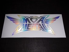 Moa Babymetal Logo Holo Silver Sticker Vinyl Decal Baby Metal Waterproof BIG picture