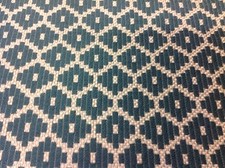 Thibaut Woven Geometric Upholstery Fabric- Mayan Diamond Teal (W735323) 3.0 yd picture
