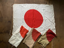 Japanese flag Rising Sun former japanese army set of 4 military IJA IJN RARE picture