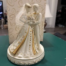 MUSIC BOX CO.RARE MAUREEN DRDAK WEDDING/ANNIVERSARY MUSICAL FIGURE picture