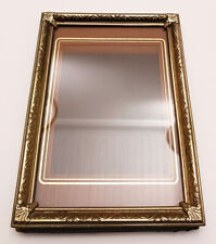 Vintage Ornate Metal Gold Tone Embossed Floral Art Print Photo Frame 5 x 7 picture