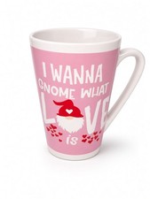 Dan Dee Pink I Wanna Gnome What Love Is Valentine's Day Ceramic Mug picture