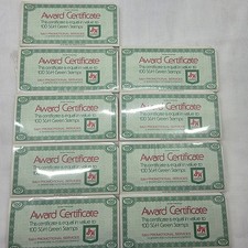 Vintage S&H Green Stamps Award Certificates Sealed Pack 50 NOS Sperry Hutchinson picture