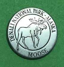 Denali National Park AK Moose and Denali Benchmark Token picture
