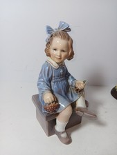 RARE Dahl Jensen Figurine Girl with Berries (Else) No 1207 Copenhagen, Denmark picture