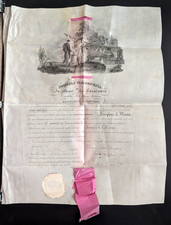 Antique 1862 Princeton Diploma, aka Collegium Neo-Caesariense Cliosophic Society picture