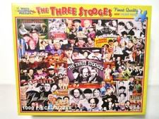 WHITE MOUNTAIN JIGSAW PUZZLE THE THREE STOOGES 1000 PC 2011 SEALED BAG COMPLETE picture