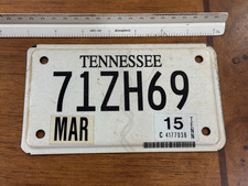 Vintage TN Tennessee Motorcycle License Plate    T-1091 picture