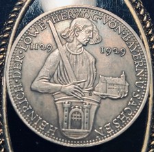 1929 Weimar Republic Munich 800 Years Henry the Lion Historical Token picture
