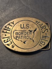 Vintage Fifty Years 1924-1974 Commemorative  Brass Belt Buckle Numbered 899  picture