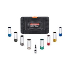 VEVOR 9-Piece Lug Nut Impact Socket Set 1/2 Inch Drive, Metric and ... Fast Ship picture