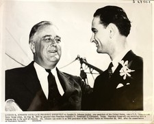 President Roosevelt and L. Johnson, U.S. Congress, in Galveston 1937-ARCHIVES SN picture