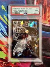 Topps 2022 Star Wars Galaxy #70 Lord Vader Readies His Ship Atomic /150 PSA 9 picture