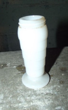 Moderntone Depression glass white platonite salt shaker by Hazel Atlas no lid picture