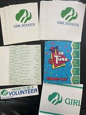 VINTAGE 1990’s GIRL SCOUT COOKIE BOOTH POSTERS-SIGNS-FOLDERS picture