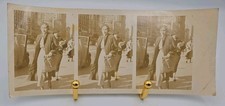 Early 1900's Uncut ANTIQUE Photo Washington DC Howard Theatre Woman Walking Rare picture