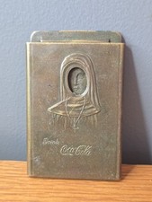1915 Coca Cola Trans Pan Exposition Nude Nun Cigar Cutter Belt Buckle RARE picture