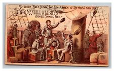 Vintage 1890's Trade Card - Libby McNeill - Libby's Corned Beef - Navy Seaman picture