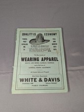 Vintage Antique White And Davis Catalog Western Wear Cowboy Gear picture