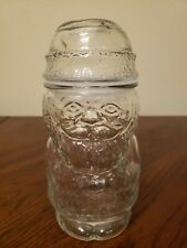 Candy Jar Santa Claus Clear Glass Dish Cookie Container - 8