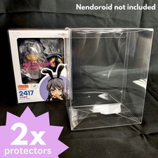 2x Nendoroid Clear Box Protector | Auto Lock Bottom & Anti-Scratch | Std. Size picture