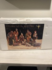 Vintage Dicksons CH-848 11 Pc Resin Nativity Set 12.75