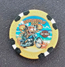 Harley Davidson Daytona Beach Biketober Fest 2026 Dealer Poker Chip New Design#1 picture