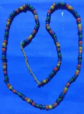 001 Necklace Ancient Natural Gemstone Beads Collared Glass Beads Thailand Somdej picture