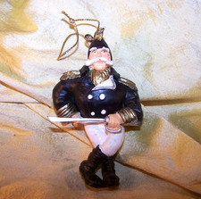 NICE Vanderbilt University resin Commodore mascot Christmas ornament 3 1/4