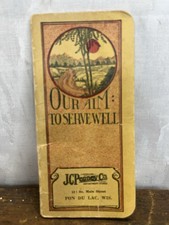 Antique Vintage Collectible Fon Du Lac Advertisement JC Penny Booklet 1924 picture