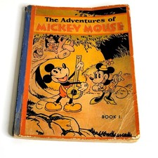 1931 The Adventures of Mickey Mouse Book 1 First 1st Edition David McKay Disney picture