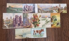 Lovely LANDSCAPES And More On Lot of 12 Beautiful RAPHAEL TUCK Vintage Postcards picture