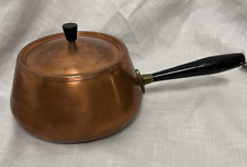 VTG Spring Made In Switzerland Copper Fondue Pot With Lid Cookpan 3.5