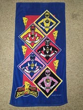 1993 Mighty Morphin Power Rangers Vintage Beach Towel Jay Franco, Saban picture