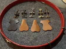 Antique and new civil war drum parts picture