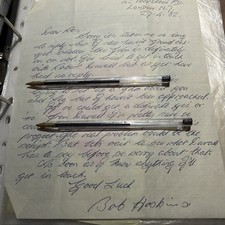 One sided letter to Ron Kray from Long Good Friday actor Bob Hoskins. The Krays picture
