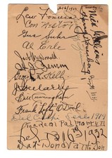 Rare antique 1919-1932 baseball smoke shop card 16 autographs gaurenteed authent picture