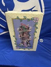 Vintage ABC Oversized Bunny Tree #50352 Easter Rabbit Village Figurine 11” Boxed picture