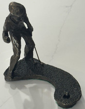 VINTAGE 1989 MARK HOPKINS BRASS GOLF SCULPTURE 875/2500 