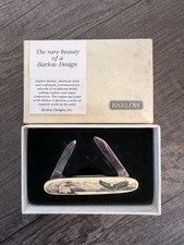 Barlow Knife Collection, featuring an engraving of an eagle picture