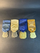 4 1963-67 Indiana State Council Of Carpenters Guest & Delegate Convention Medals picture