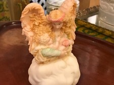 LOVELY ANGEL ROMAN INC SERAPHIM HEAVEN SENT PURE AT HEART MUSIC BOX ANGEL BABY picture