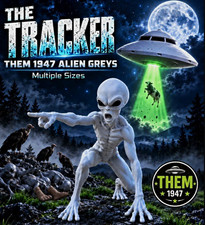 THEM 1947 Alien Greys The Tracker Gray Alien Yard Prop Halloween Decor LIFESIZE picture