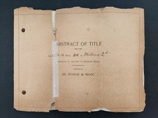 1900 antique ABSTRACT of TITLE addition DENISON tx MILLERS 2nd picture