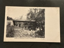 C1901  Bridge Lafayette Ave People Fishing Suffern NY  Postcard Unposted UDB picture
