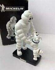 Michelin Man Bib and Dog Bobblehead White Porcelain with Factory Box NEW picture
