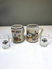 Wurstfest New Braunfels Texas Stein Mug Lot 1985 W Germany 2017 Thewalt Glasses picture
