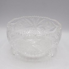 Clear Glass Footed Fruit Bowl picture