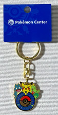 Vintage Pokemon Center Yokohama Keychain Pikachu Treecko Munchlax 2005 Japan Tag picture